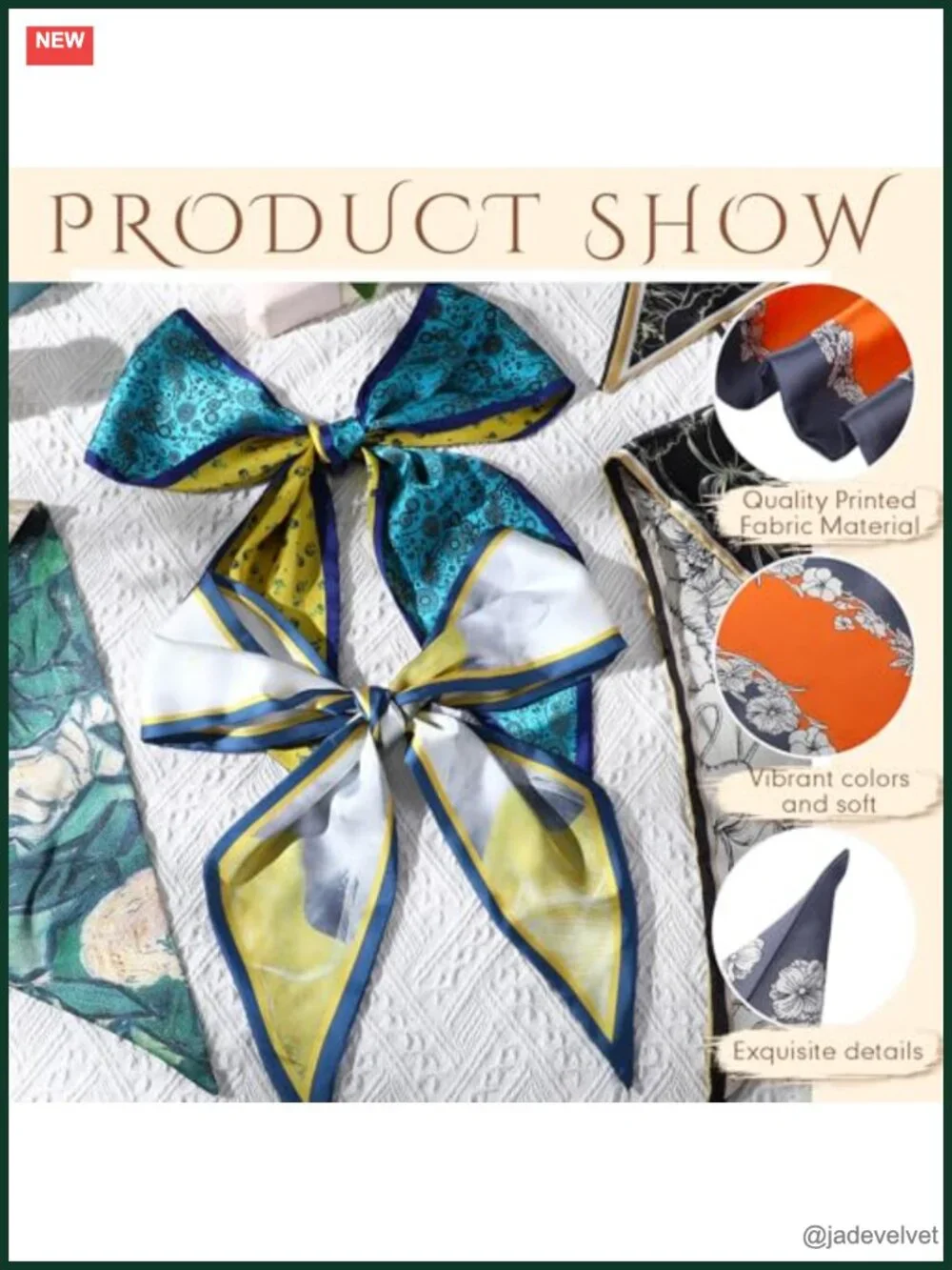 12 Pcs Silk Head Scarf for Women, 59